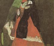 Egon Schiele Cardinal and Nun (mk12) France oil painting artist